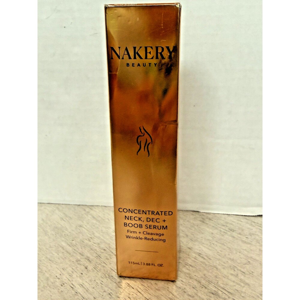 Nakery Concentrated Neck, Dec & Boob Serum Wrinkle Reducing 3.88 Oz - NEW IN BOX